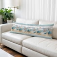 thumbnail image 2 of Starfish Coastal Throw Pillow Covers, Summer Ocean Blue Coral Conch Seagrass Soft Breathable Pillow Cases with Zipper for Sleeping, Long Body Pillowcases for Couch Bed Sofa Chair 20x54 Inches, 2 of 9