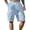 Light Blue, variant on JULMCOMO Cargo Shorts for Men Cotton Linen Drawstring Relaxed Fit Casual Outdoor Summer Work Shorts with Multi Pockets White XL