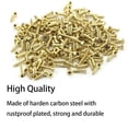 thumbnail image 3 of Surtido de 1200 tornillos pequeños para madera de acero con cabeza plana, 5 mm, 6 mm, 7 mm, 8 mm, 10 mm, tornillos pequeños dorados para madera con caja organizada, 3 of 5