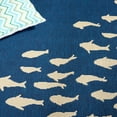 thumbnail image 5 of Safavieh Courtyard Victoria Fishes Indoor/Outdoor Area Rug, Navy/Beige, 6'7" x 9'6", 5 of 10