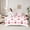 White Pink Green, variant on jejeloiu Kawaii Cherries 7-Piece Twin Bedding Sets,Cute Cartoon Bowtie Bedding Comforter Set For Girl Teens Reversible