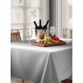 thumbnail image 6 of Dark Gray Table Cloth, Gradient White Abstract Minimalist Stripe Waterproof Tablecloth for Rectangle Tables, Reusable Washable Fabric Table Cover for Restaurant Kitchen Dining Tables 60"x102", 6 of 6