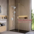 thumbnail image 3 of SUMERAIN Wall Mounted Rainfall Shower System, Chrome Shower Faucet Set with Handheld Filtered Shower Head, Valve Included, 3 of 12