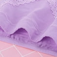 thumbnail image 4 of KHONTS Women's High Waisted Underwear Lace Seamless Panties Breathable Soft Stretch Full CoveragePurpleL, 4 of 8