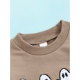 thumbnail image 5 of Newborn Baby Boy Girl Halloween Outfit Ghost Oversized Sweatshirt Romper Casual Long Sleeve Jumpsuit Cute Fall Clothes, 5 of 8