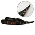 thumbnail image 3 of 100 BLADES P USA Straight Razor Custom Steel Blade Buffalo Horn w/ Wood Barber Shaving Knife, 3 of 6