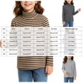 thumbnail image 3 of Ulanda Girls Mock Neck Loose Fit Shirts Kids Long Sleeve Slouchy Warm Cute Fashion Pullover Tops (Grey, 7-8 Years), 3 of 7