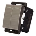 thumbnail image 2 of Interruptor Doble Leviton 1 Polo 1/2" Plata, 2 of 3
