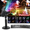 thumbnail image 2 of 12 Patterns Christmas Projector Snowflake Lights Christmas Decorations ,Easy to Setup, 2 of 5