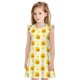thumbnail image 1 of Balery Ducky Cartoon Camisón de princesa para niñas, pijama de algodón con mangas abullonadas, suave y bonito.-Medium, 1 of 6