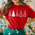 thumbnail image 3 of Christmas Tree Shirt for Women Merry Christmas Printed T-Shirts Short Sleeve Holiday Tee Xmas Gift Tops, 3 of 4