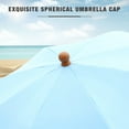 thumbnail image 6 of Alpha Joy 7FT Outdoor Parasol Beach Umbrella Fiberglass Ribs Umbrella with Tassel, Sky Blue, 6 of 10