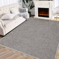 thumbnail image 2 of HOMERRY Indoor Area Rug 8' x 10' Washable Rug Large Modern Solid Rug Traditional Rug Contemporary Floor Cover Living Room Mat, Khaki, 2 of 5
