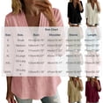 thumbnail image 2 of ClodeEU Women's Linen Blend V Neck 3/4 Sleeve Tunic Blouse,Casual Loose Henley Shirt Top Black,Women's Plus L, 2 of 5