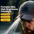 thumbnail image 3 of Pocket Rechargeable EDC Flashlight: 500 Lumens Mini Keychain Light with Fire Starter & Window Breaker, 5 Modes, Magnetic Base, Pocket Rechargeable EDC Flashlight for Camping and Travel (2 Pcs Black), 3 of 10