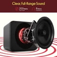 thumbnail image 2 of Pyle 4" 200-Watt Mini-Cube Bookshelf Speakers (Black), 2 of 8