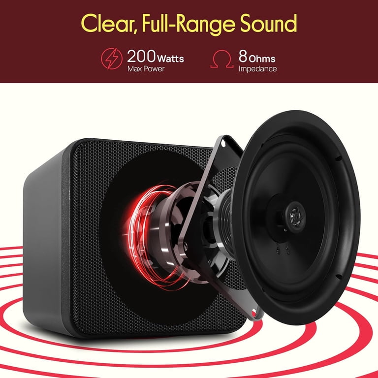 Pyle 4" 200-Watt Bookshelf Speakers Pair photo 2
