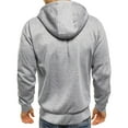 thumbnail image 4 of Vedolay Jackets for Men Soft Cotton Jacket Sportswear Gray,M, 4 of 5