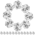thumbnail image 2 of Shisuyan 90pcs Diy Jewelry Making Beads Spacer Beads Loose Beads Inlaid with Rhinestone, 2 of 8