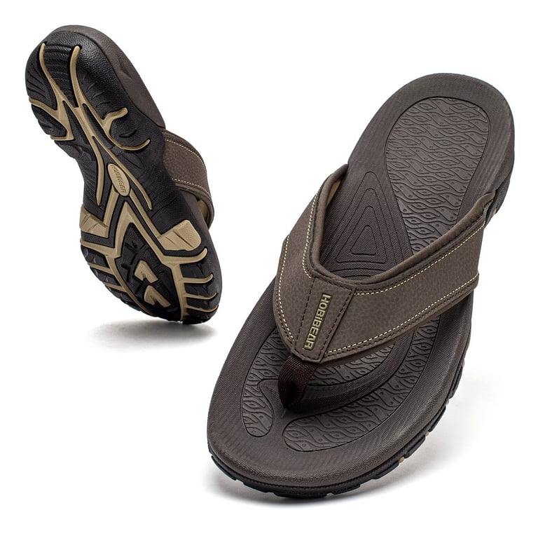 HOBIBEAR Mens Thong Sandals Arch Support Indoor and Outdoor  display picture 2