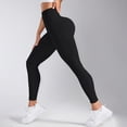 thumbnail image 5 of Celsior Compression Leggings for Women Booty Butt Lifting Leggings High Waisted Scrunch Butt Lifting Leggings Sculpting Yoga Fitness Pants Workout Yoga Pants Scrunch Butt Compression Legging Black L, 5 of 7