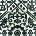 thumbnail image 3 of 6' X 9' Navy And Ivory Geometric Power Loom Stain Resistant Area Rug, 3 of 8