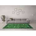 thumbnail image 3 of Ahgly Company Indoor Round Abstract Emerald Green Modern Area Rugs, 3' Round, 3 of 4