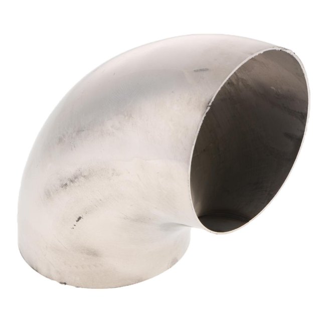Coude Courbé 76mm Inox / Auto 201 90 Degrés - 3 Pouces