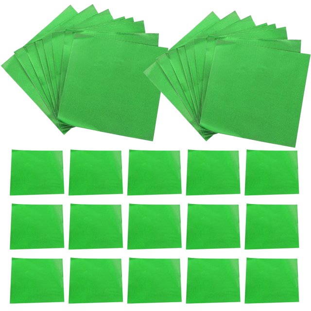 Papel de dulces práctico de 200 piezas Papel de envoltura de dulces de aluminio de aluminio de grados de alimentos envoltorios de chocolate Papel de embalaje