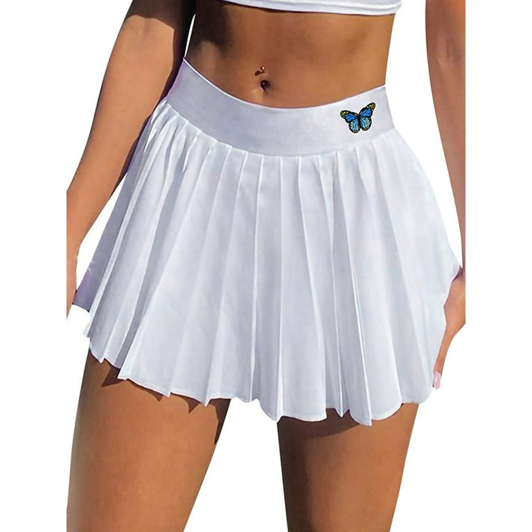 Glamorous Holiday Print High Waist Mini Skirt - White | Small