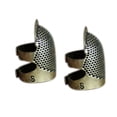 thumbnail image 3 of Tamaño S, dedales de metal de latón ajustables, Protector de punta de mano a medida, herramientas de seguridad para coser en el hogar 2 piezas kenally JJ16548-00, 3 of 6
