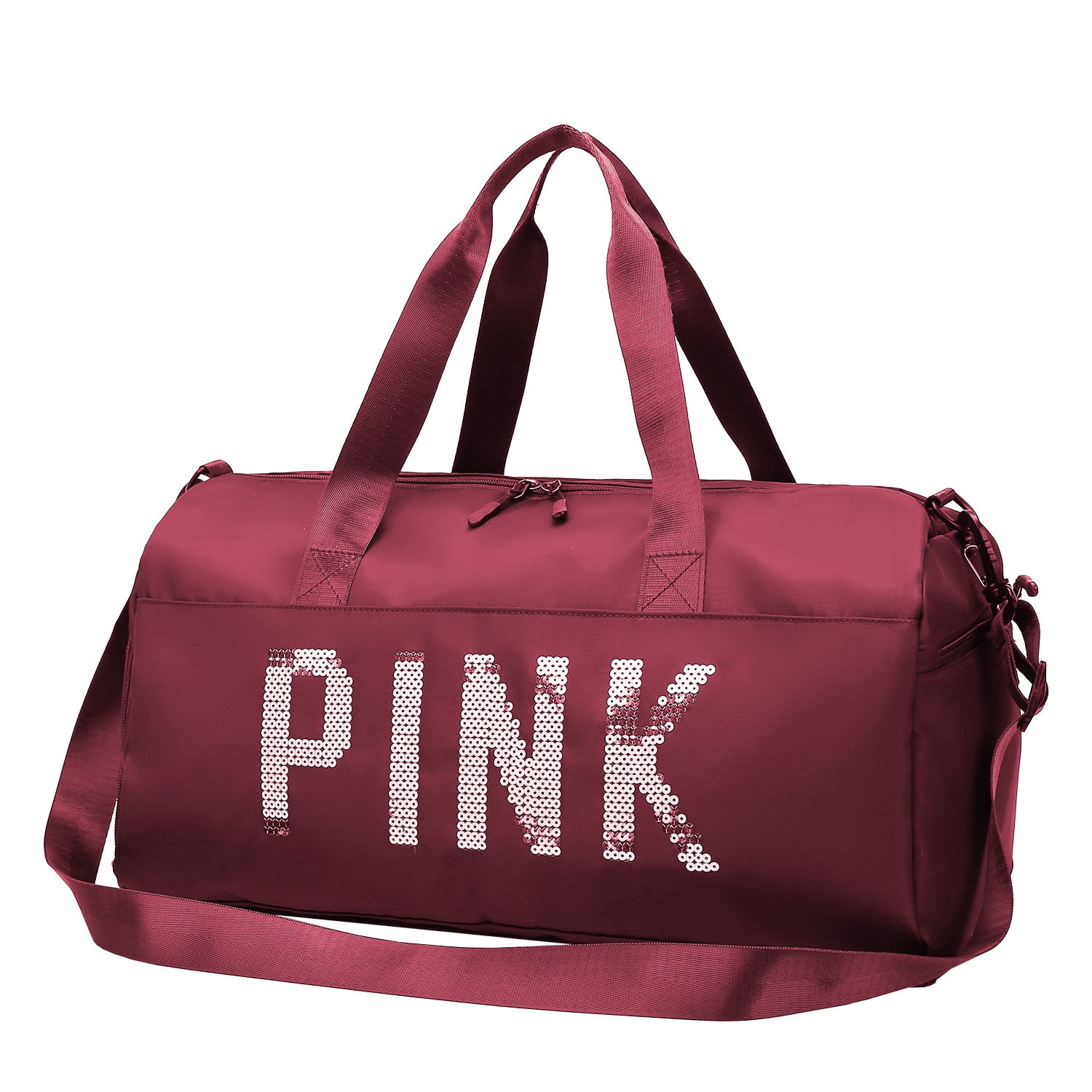 Swim Bag School Bag PINK Glitter Trainer Bag Manchester United Gymsack 