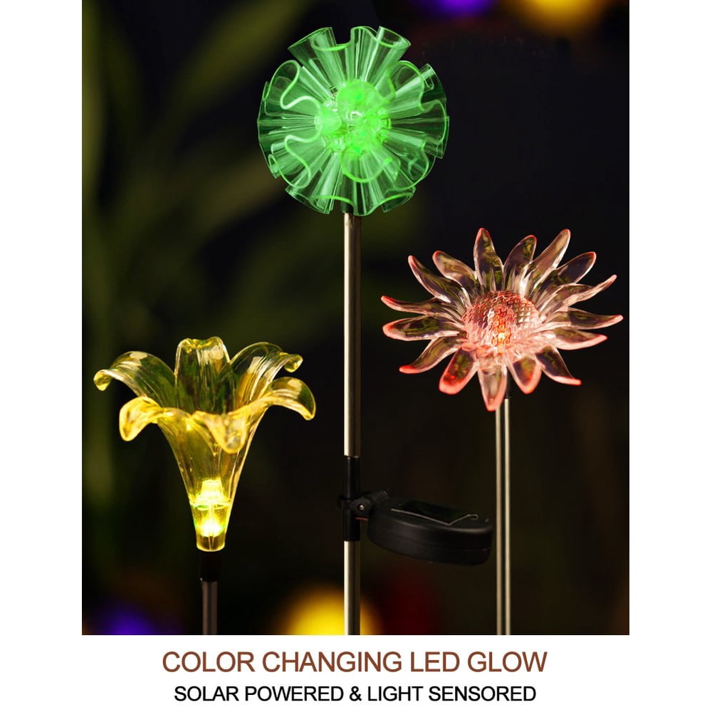 solar dandelion stake lights