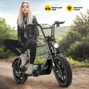 Caroma Peak 819W Electric Scooters with Seat,25Miles Range and 20mph Top Speed,16 Fat Tire ,E-scooter for Adluts with Basket,UL2272