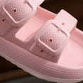 thumbnail image 2 of BERANMEY Comfort Cloud Slippers For Women and Men Double Buckle Adjustable Slides Pillow Slippers EVA Flat Sandals Unisex Slippers, 2 of 8