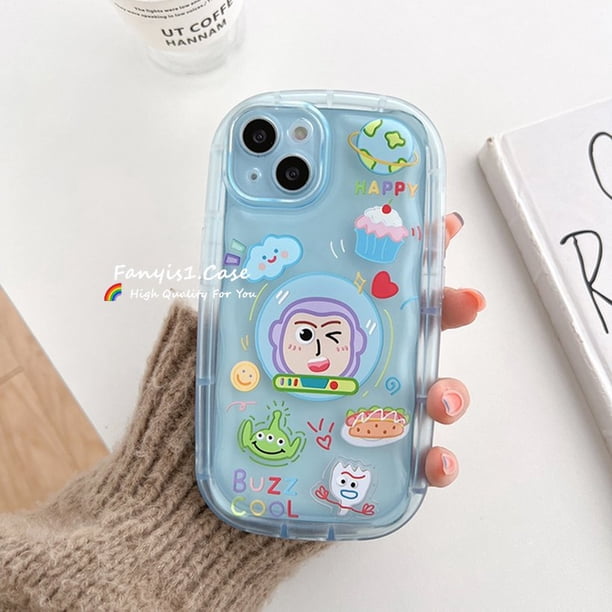Compatible Con iPhone 14 13 12 11 Pro Max X Xr Xs 8 7 6 6s Plus SE 2020 Funda De Teléfono De Dibujos Animados De Toy Story A Prueba De Golpes Cojín De Aire De Silicona Suave Protectora Gao Jiahui unisex