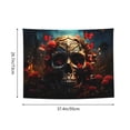 thumbnail image 6 of Kdxio Artistic Flower Butterfly Skull Wall Hanging Tapestries Banner For Bedroom College Dorm Home Living Room Party Decor 29X37 In, 6 of 8