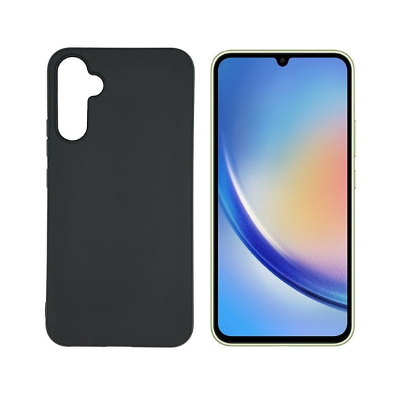Samsung Galaxy A34 5G TPU 1-Piece Flexible Skin Cover Phone Case - Black