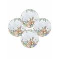 thumbnail image 7 of 15 Inch Round Placemats Set of 4, Spring Easter Non Slip Heat Insulation PP Table Mats, Rabbit Eggs Eucalyptus Leaf Floral Butterfly Washable Place Mats for Kitchen Dining Party Table Decor, 7 of 7