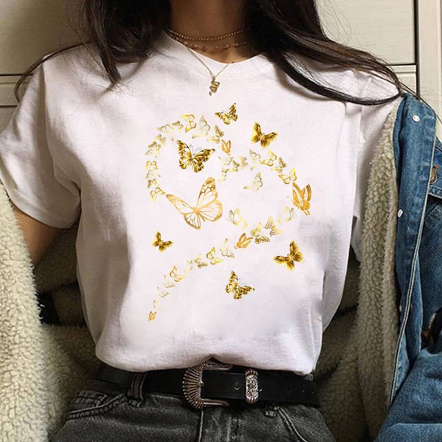 Hauts d'Été Grande Taille Femmes Décontracté Femmes Imprimé Grande Taille T-Shirts Col Rond Imprimé Chat Manches Courtes T-Shirt Graphique Hauts Col en V T-Shirt Femmes en Liquidation