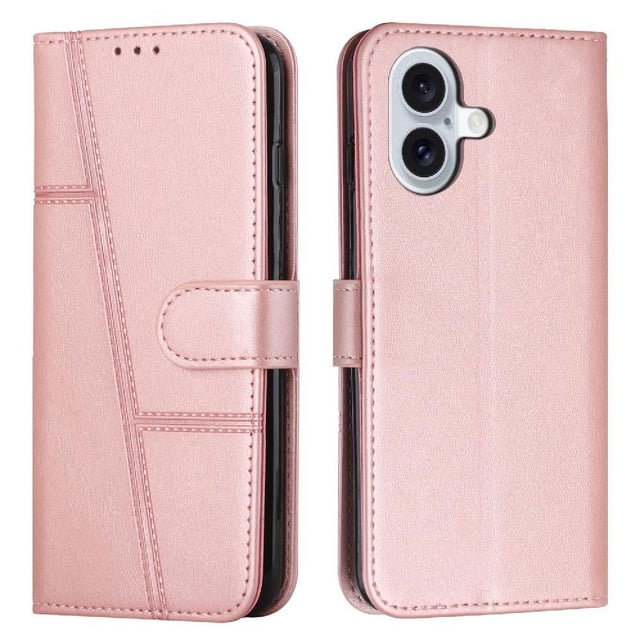 Funda Flip para FOXDOCK iPhone 16 Plus – Carcasa delgada y resistente a impactos con soporte para uso diario y profesional