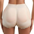 thumbnail image 4 of Xmarks Women's Padded Seamless Shapewear Panties 3 Packs Hip Enhancer Underwear Shaper Shorts, 4 of 11