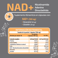 thumbnail image 2 of HEALTHADDICTION - NAD+ 300 mg – Suplemento Alimenticio con Resveratrol y Glutatión – Cápsulas de 350 mg – Fórmula Natural, Sin Gluten y Sin Azúcar Añadida – 60 Cápsulas, 2 of 6