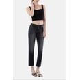 thumbnail image 4 of Flying Monkey - Mid Rise Cropped Slim Straight Jeans with Slight Distressing (28" Inseam) - F5236, 4 of 9