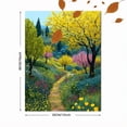 thumbnail image 3 of Vibrant Floral Landscape Path Canvas Print, Wall Decor for Living Room Bedroom Office Hallway Dining Room Home, 3 of 8
