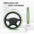 thumbnail image 5 of Elastic Steering Wheel Cover, cartoon Lemon yellow Stretch Thickening Car Steering Wheel Cover Women Men, Steering Wheel Protector Universal 15 in, 5 of 7