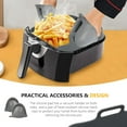 thumbnail image 3 of Gseagtia 2 Pieces Silicone Air Fryer Liners, Reusable Pot with Pair Heat Resistant Hand Clip for Ninjas Dual Air Fryer, Hot Air Fryer Accessories Compatible with Oven and Microwave, 3 of 5