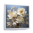 thumbnail image 2 of Designart "Serene Peony Blossoms III" Peonies Floater Framed Canvas Art Print, 2 of 5