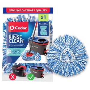 O-Cedar RinseClean Microfiber Spin Mop Head Replacement