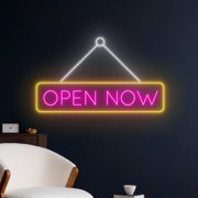 Handmadetneonsign Open Now Led Sign, Open Neon Sign, Open Led Light, Custom Text Neon Light